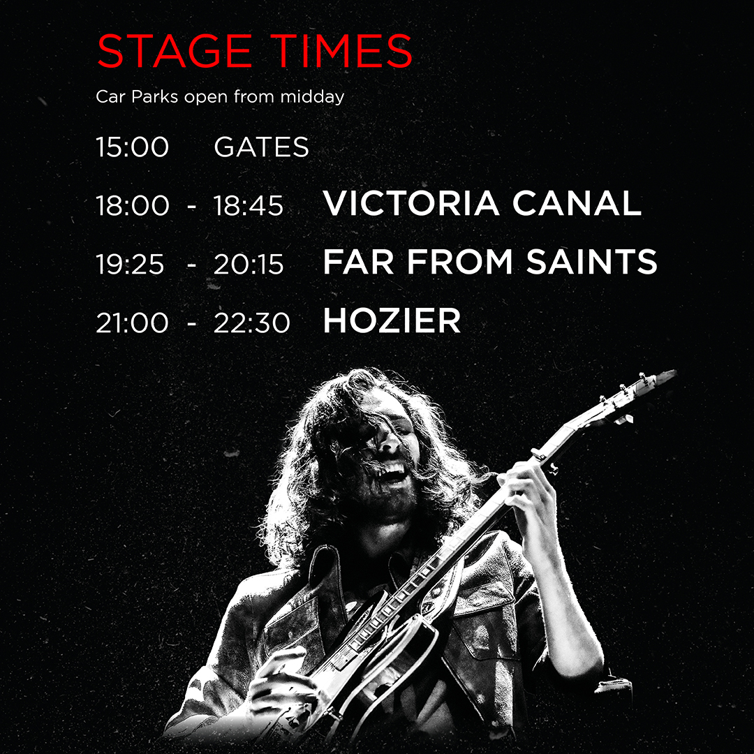 hOZIER STAGE TIMES